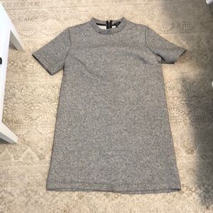 Gray scuba mini dress